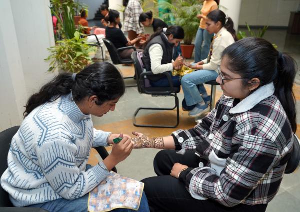 Mehndi Competition on 29-11-2025 in the 14th Youth Festival